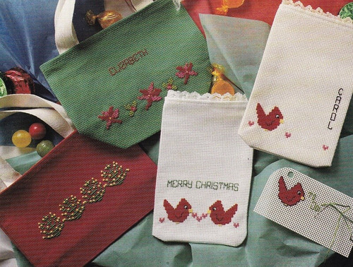 CHRISTMAS TRIMMINGS Cross-Stitch (Single Pattern From Magazine)