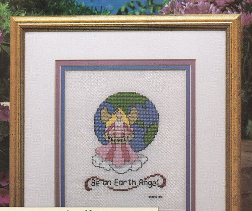 EARTH ANGEL Cross-Stitch (Single Pattern From Magazine) Recycle