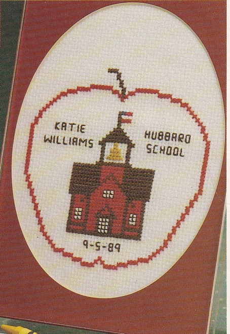 FIRST DAY OF SCHOOL Cross-Stitch (Single Pattern From Magazine) Education