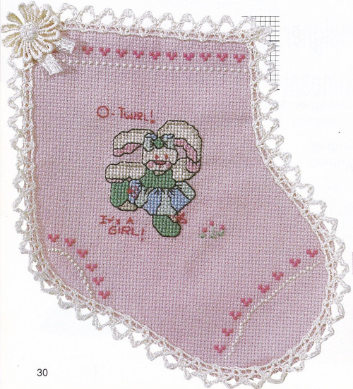IT'S A GIRL Cross-Stitch (Single Pattern From Magazine)