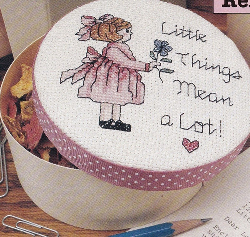 LITTLE THINGS MEAN A LOT Cross-Stitch (Single Pattern From Magazine)