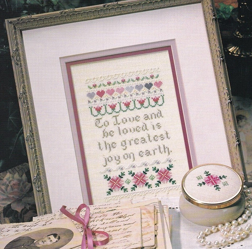 LOVE AND BE LOVED Cross-Stitch (Single Pattern From Magazine)