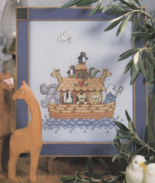NOAHS ARK Cross-Stitch (Single Pattern From Magazine) Religious, Kids, Animals