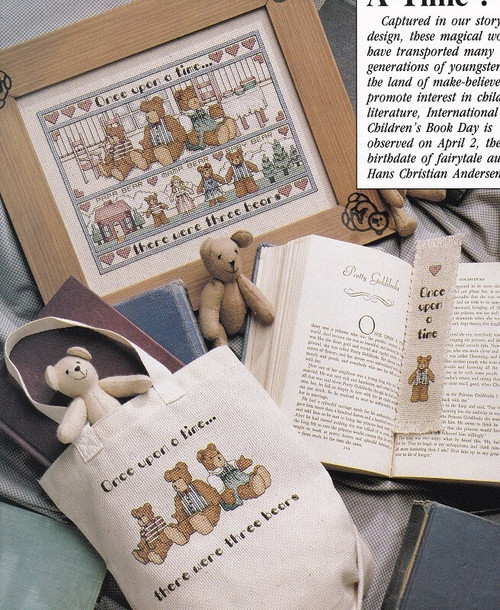 ONCE UPON A TIME Cross-Stitch (Single Pattern From Magazine) Bears Nursery Rhyme
