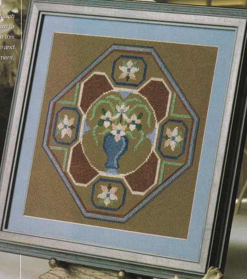 ORIENTAL FANTASY Cross-Stitch (Single Pattern From Magazine) Flowers Flower Vase