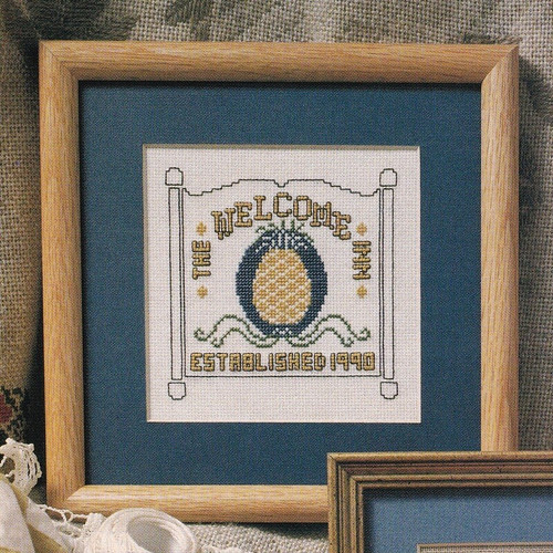 PINEAPPLE WELCOME Cross-Stitch (Single Pattern From Magazine) Home
