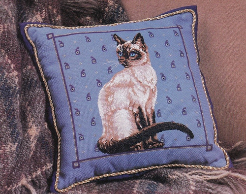 SEAL POINT SIAMESE Cat Cross-Stitch (Single Pattern From Magazine) Cat Series