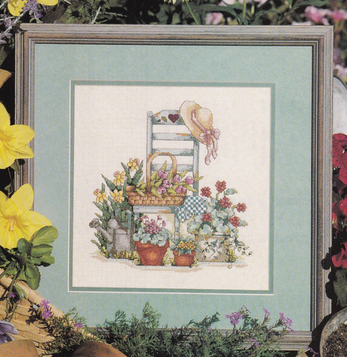 SPRING BEAUTIES Cross-Stitch (Single Pattern From Magazine) #1 of 2 In Garden