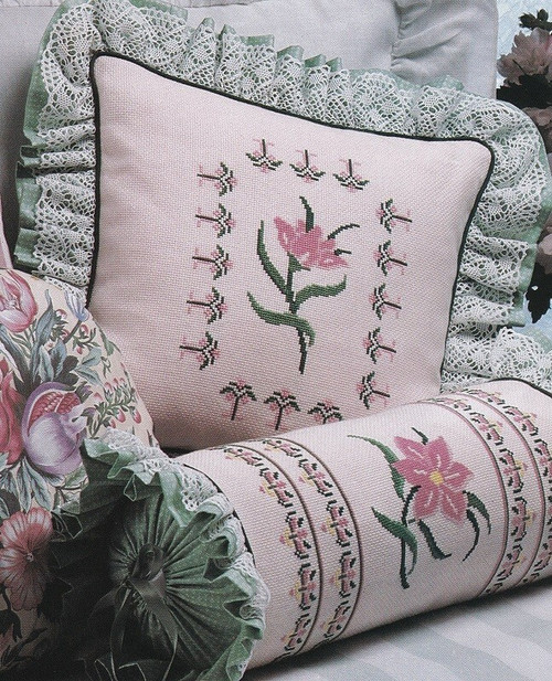 TROPICAL FLORALS Cross-Stitch (Single Pattern From Magazine) Flowers