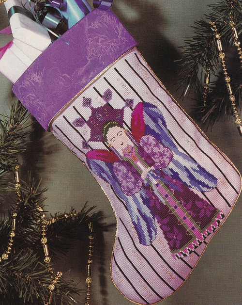 UKRAINIAN ANGEL OF PEACE STOCKING Cross-Stitch (Single Pattern From Magazine)