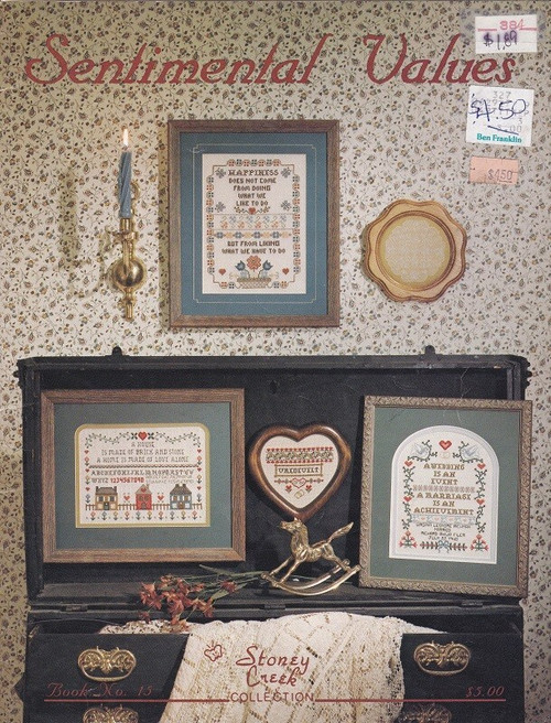 SENTIMENTAL VALUES Cross-Stitch Pattern Book Stoney Creek Book #15 1985