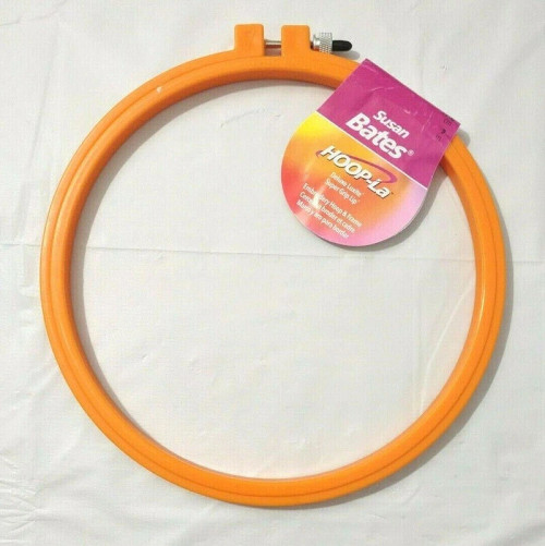 Bates HOOP-LA Plastic Embroidery Hoop 7" Orange Bates HOOP-LA Plastic Embroidery Hoop 7" Orange
