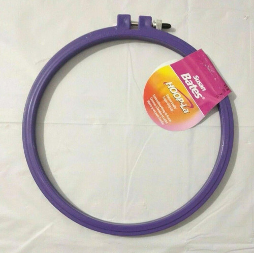 Bates HOOP-LA Plastic Embroidery Hoop 7" Purple Bates HOOP-LA Plastic Embroidery Hoop 7" Purple