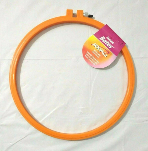 Bates HOOP-LA Plastic Embroidery Hoop 8" Orange Bates HOOP-LA Plastic Embroidery Hoop 8" Orange