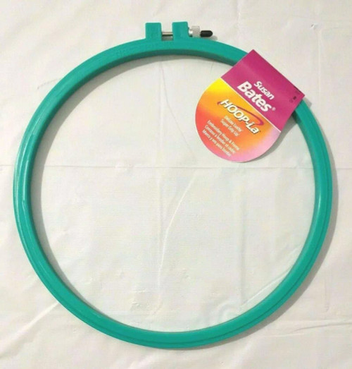 Bates HOOP-LA Plastic Embroidery Hoop 8" Blue Bates HOOP-LA Plastic Embroidery Hoop 8" Blue