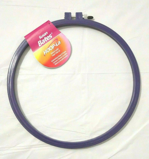 Bates HOOP-LA Plastic Embroidery Hoop 8" Purple Bates HOOP-LA Plastic Embroidery Hoop 8" Purple