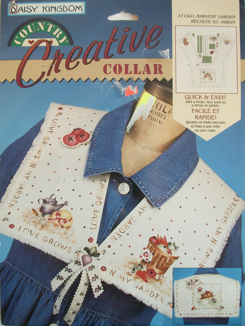 Daisy Kingdom Country Creative Collar HARVEST GARDEN #71401 No Sew Appliques