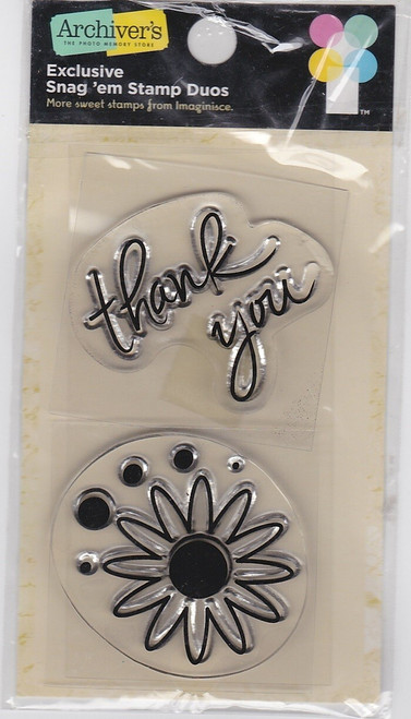 THANK YOU Snag'Em Stamp Duos 2 Textured Stickers