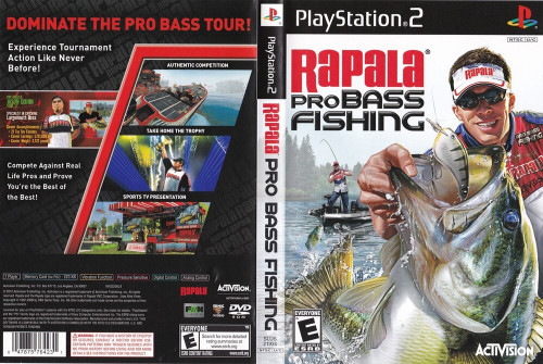 PS2 Replacement Artwork ONLY for RAPALA Pro Bass Fishing