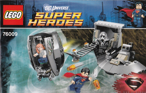 LEGO #76009 INSTRUCTION MANUAL ONLY Super Heroes Superman Escape from Black Zero