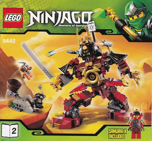 LEGO #9448 INSTRUCTION MANUAL ONLY Ninjago (Book #2 ONLY)