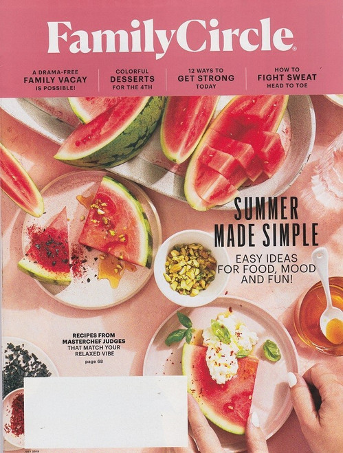 FAMILY CIRCLE Magazine July 2019 Back Issue
