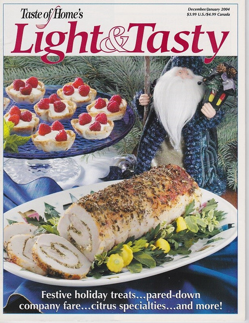 LIGHT AND TASTY Magazine December / January 2004 Back Issue by Taste Of Home