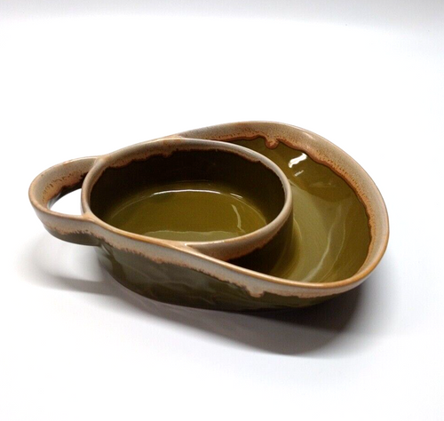 LTD Commodities Stoneware Drip Glaze Green Soup Cracker Chip Dip Bowl