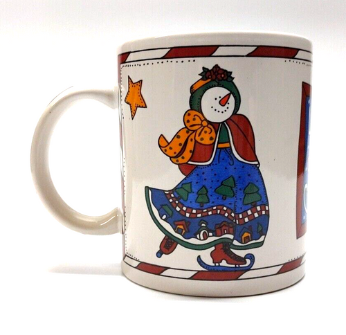 Westwater #07092 LET IT SNOW Alma Lynne Christmas Coffee Cup Mug 11 oz
