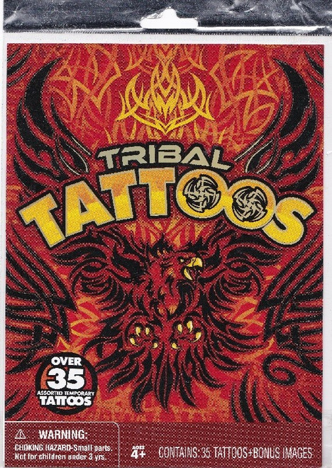 SAVVI Temporary TRIBAL TATTOOS 35 Assorted Tattoos USA Made