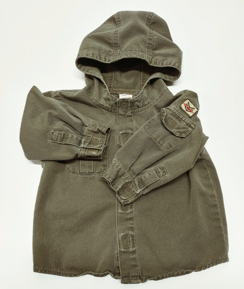 Old Navy Baby Boy 18-24 Months GREENISH-GRAY JACKET 100% Cotton