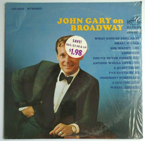 John Gary ON BROADWAY (EX) 12" 33 LP Vinyl Record 1968