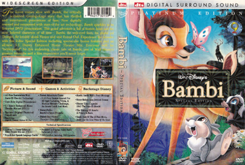 Replacement Original Artwork BAMBI Platinum Edition W/S - DVD 10298