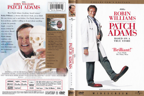Replacement Original Artwork PATCH ADAMS Collectors WS - DVD 20546
