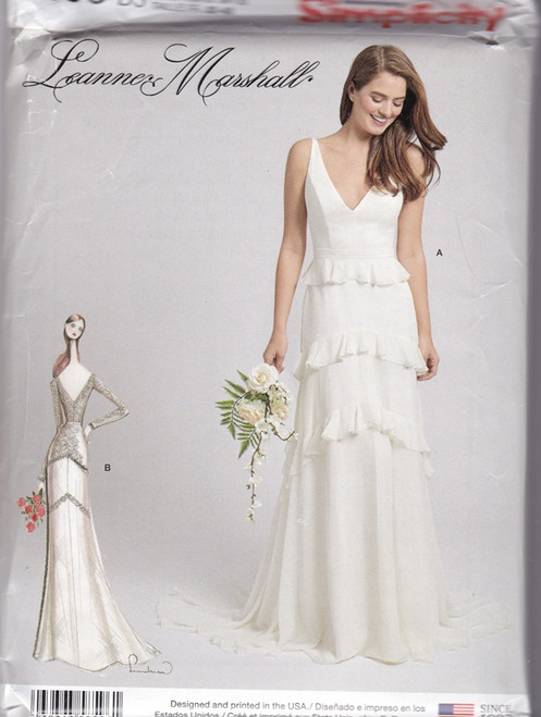 Uncut SIMPLICITY Pattern 8596 Woman's Size 4-12 Dress, Gown