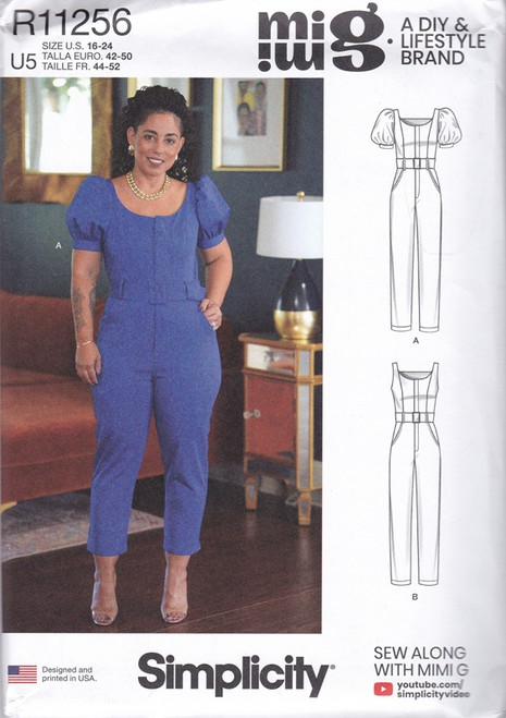 Uncut SIMPLICITY Mimi G Style Pattern R11256 / S9234 Womens 16-24 Jumper, Pants, Jumpsuit