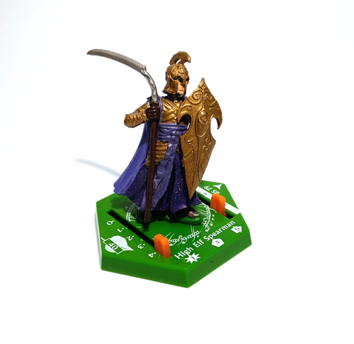 HIGH ELF SPEARMAN Lord Of The Rings Combat Hex Figure BS 79