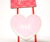Valentine's Day HEARTS & LOVE Hanging Wall Art Sign Plaque Decor 32" Long