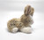 Easter Plush Soft BROWN & WHITE STUFFED BUNNY RABBIT