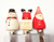 3 Piece Holiday DIP SPREADERS SET Christmas Santa, Snowman and Elf