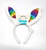 Kids HALLOWEEN / EASTER BUNNY SHINY DARK RAINBOW HEADBAND Costume Accessories