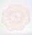 15" Handmade Crochet Light Pink STAR Pattern Doily