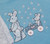 BUTTON BUNNIES Cross-Stitch (Single Pattern From Magazine) Rabbit Wagon Kids