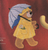 RAINY DAY BEAR Cross-Stitch (Single Pattern From Magazine) Teddy Bear, Raincoat