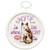 Janlynn HOME IS WHERE THE CAT IS Mini Counted Cross Stitch Kit 2.5" Round