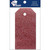 Paper Accents GLITZ CRIMSON Red 10 Piece Craft Tags XXS 1.25" X 2.5" Glitter