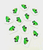 Replacement Pieces MONOPOLY JR - 12 GREEN CAR Character Sold Sign Markers