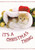 Card with Envelope - Cat IT'S A CHRISTMAS THING Foil Print 6.5" X 4.5"