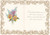 Vintage Card with Envelope BIRTHDAY JOY Foil Embossed Scalloped Edges