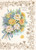 Vintage Card with Envelope BIRTHDAY WISHES Foil Embossed Scalloped Edges